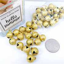 Gold Frosted Bell DIY Jewelry Accessories Small Bell Bracelet Anklet Pendant Pendant Pet Hanging Neck Bell