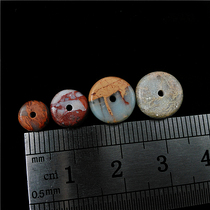 Natural Shoushan stone partition King Kong DIY Tibetan barrel beads rice beads Buddha beads hand string beads loose beads round beads