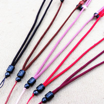 Baoge sandalwood silver powder necklace rope adjustable size hand-woven necklace rope DIY gold emerald lanyard