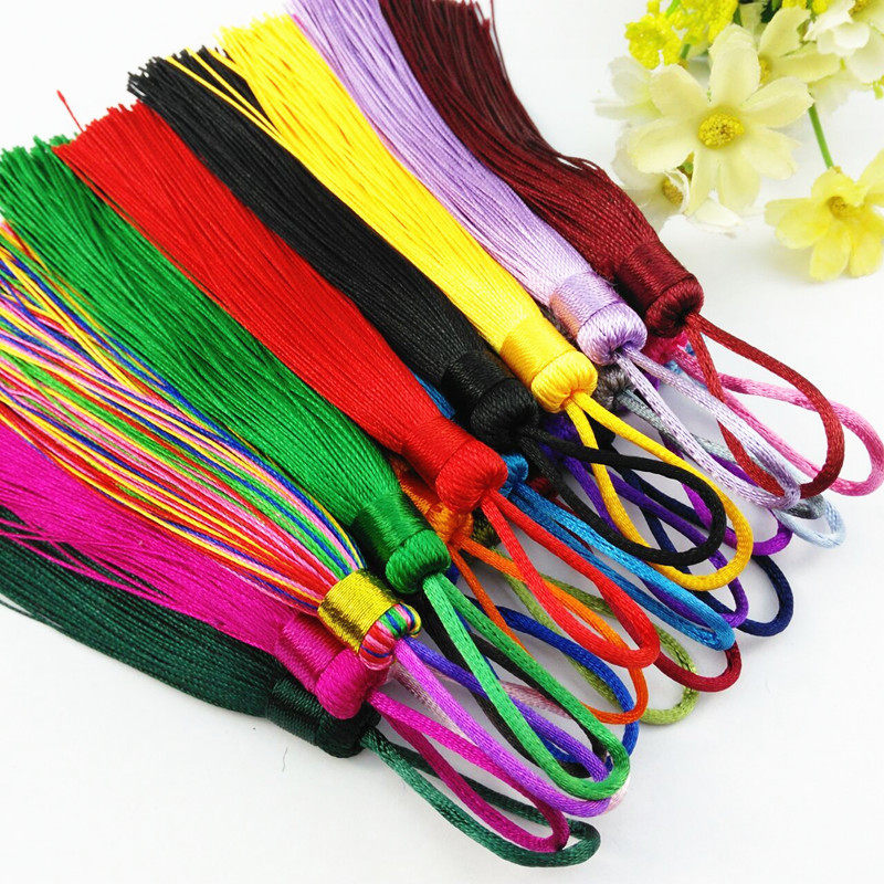 16cm tassel tassel diy handmade car hanging tassel pendant tassel Chinese knot handmade pillow beaded decoration
