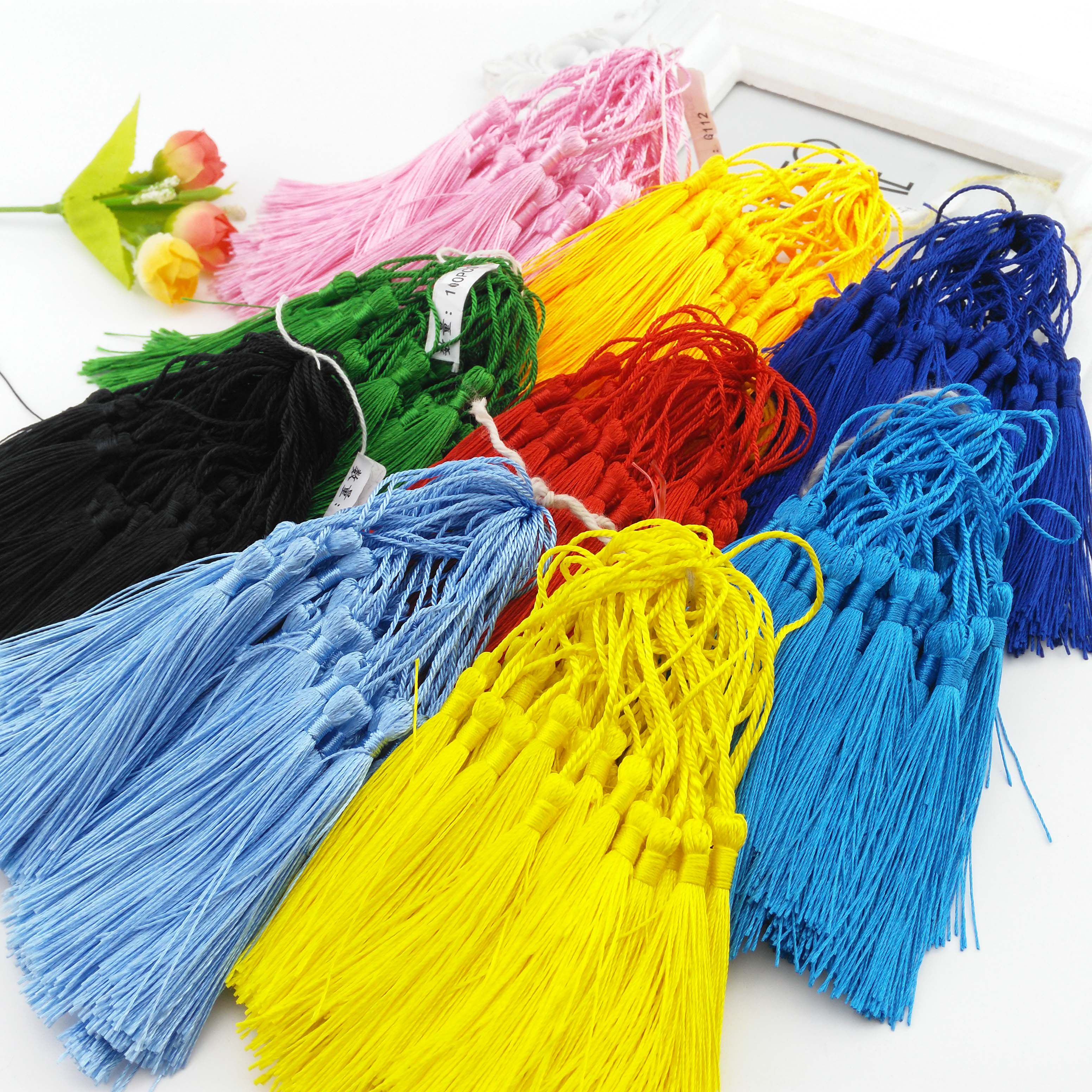 Vertical small round tassel diy material tassel tassel handmade pendant bookmark tassel small tassel earrings hanging ear