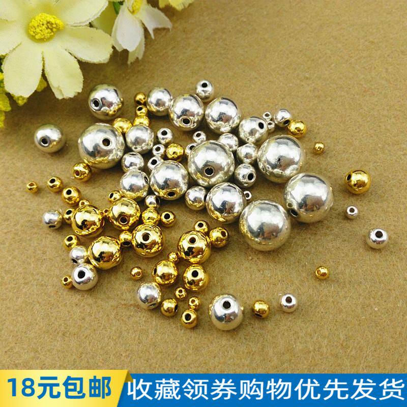 Tibetan gold and silver beads handmade accessories small beads diy silver jewelry Tibetan silver bracelet accessories handmade materials