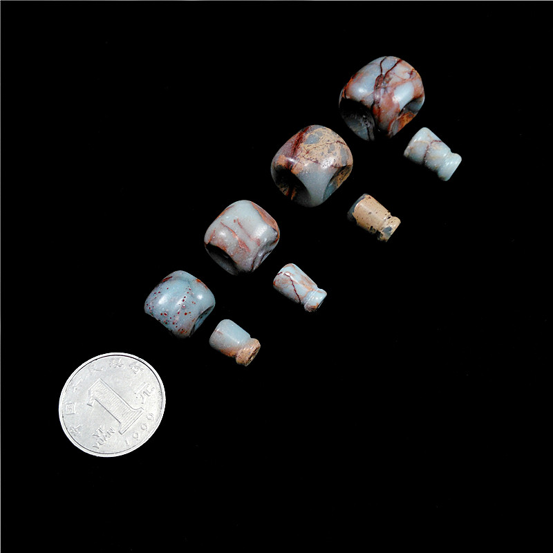 Natural Shoushan stone Tibetan-style three-way Buddha head, phoenix eye accessories chapter material Buddha beads rosary DIY Xingyue King Kong Bodhi