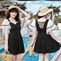 Pregnant women swimsuit 2021 new swimming dress belly thin Conservative casual solid color design fashion comfortable hot spring