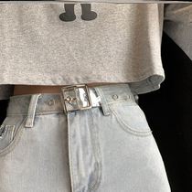 Belt Women Summer Soft Joker Classic Denim Skirt Jeans Transparent Strap Decorative Belt hipster Fashion Belt