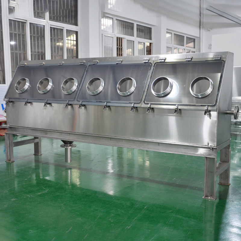 Tongrun Zhichuang packaging electronic anhydrous and oxygen-free vacuum glove box multi-station multi-person operation stainless steel operation box