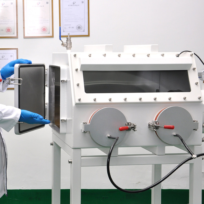Glove box laboratory anaerobic stainless steel gas operation box dust-free negative pressure operation anaerobic vacuum glove box