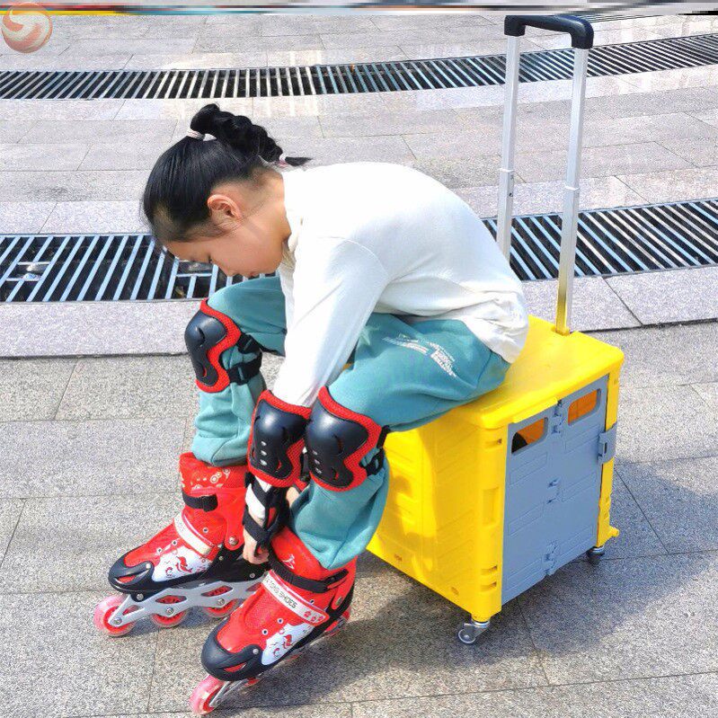 Wheel Skating Shoes Pull Rod box Children's suitcase password box Children's Children's Toy Girl Toy Drag Racer Box Boy contained