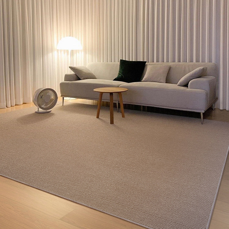 Solid color living room carpet bedroom modern minimalist sofa coffee table bedside blanket 2022 new wabi-sabi style plain color floor mat