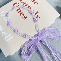 В форме цветка, сиреневый