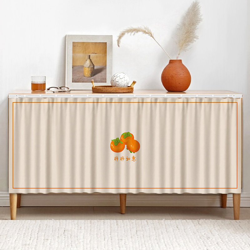 Cabinet shielded curtain Punch Free Overall Cupboard Debris shade Ugly Cloth Curtain blinds dust-proof door curtain Kitchen Magic Collage