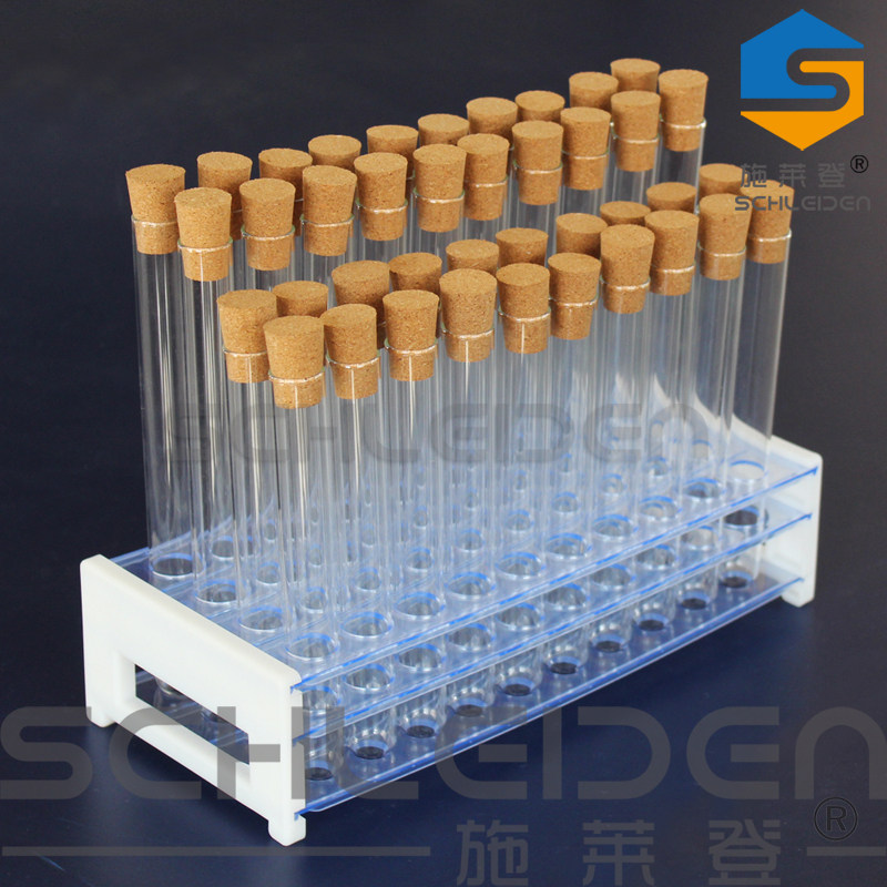 40支带木塞试管+3层试管架套装 18*150/18*180 玻璃试管 套餐