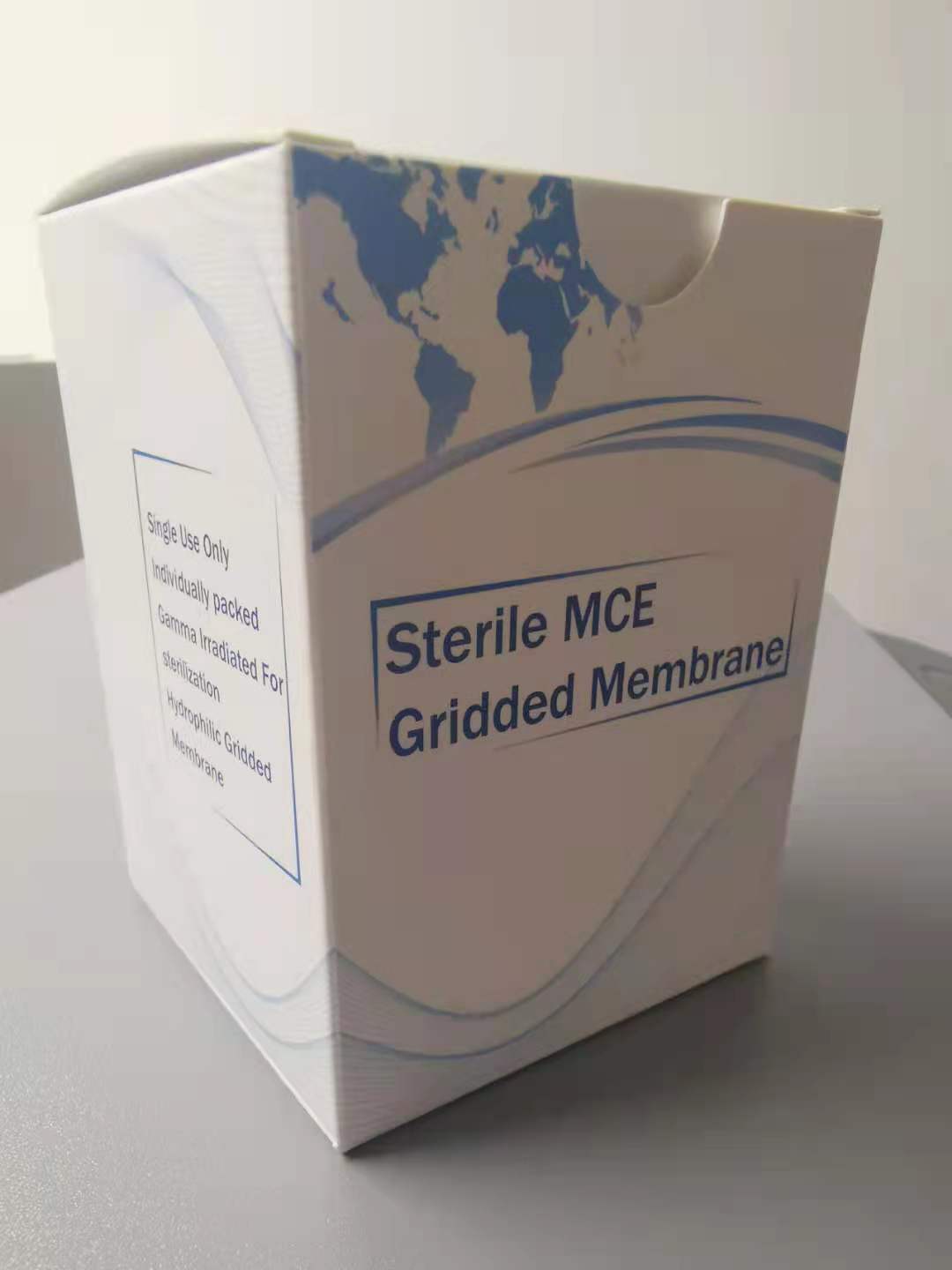 新星灭菌格栅膜滤膜MCE混合纤维素微生物计数微孔滤膜白膜黑格