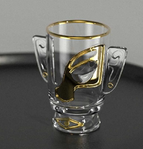 (Sanxingdui Museum) Half Gold Mask Cup Couple Single Cup (Men and Women)