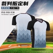 Basketball referee uniform suit single top mens and womens basketball game referee long shorts empty version can be DIY printed with numbers