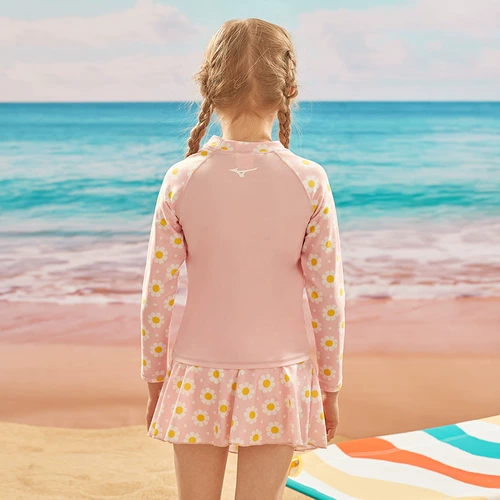 Mizuno, детский раздельный мультяшный милый купальник, подходит для подростков, защита от солнца