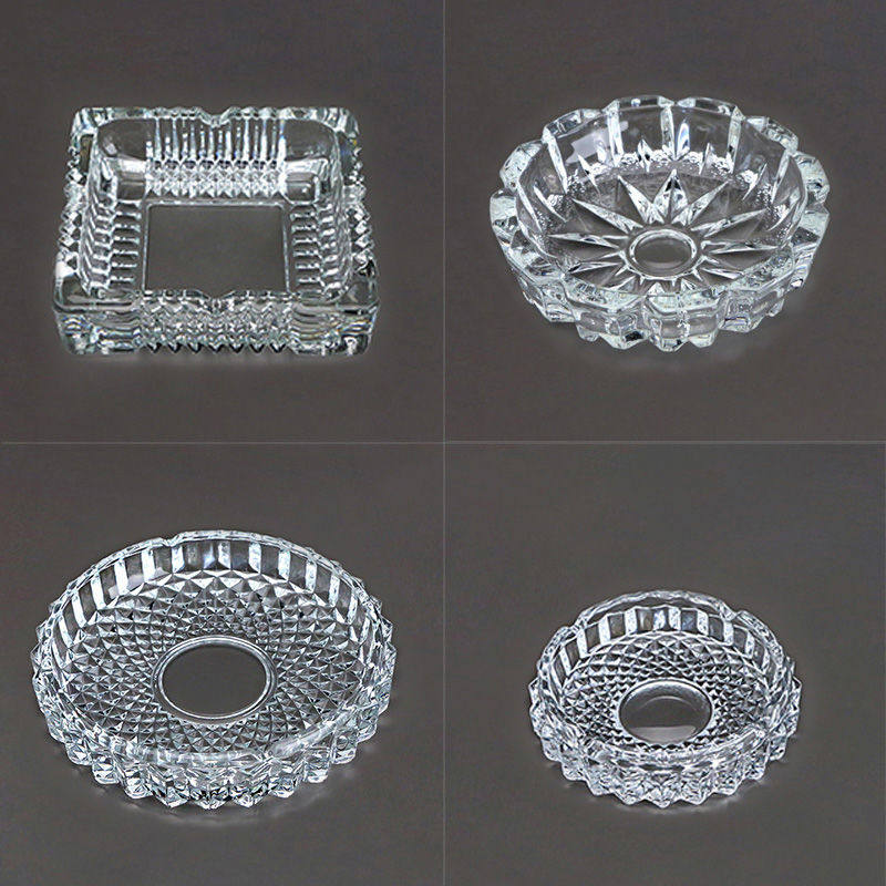 Ashtray Large and Small Creative Hotel Living Room Home Bedroom Office Glass Ashtray