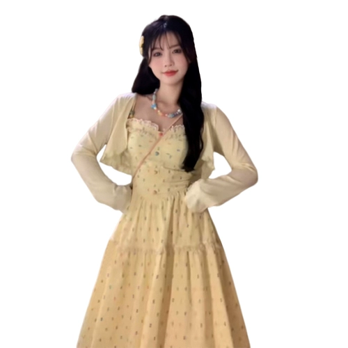 Милое платье, летний наряд маленькой принцессы, длинная юбка, французский стиль