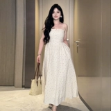 Небольшое дизайнерское летнее платье, летняя длинная юбка, французский стиль, подходит для подростков