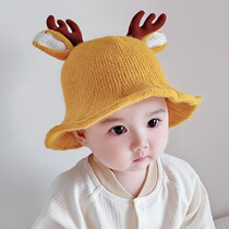 Japanese baby hat autumn winter style cuddly ultra cute male and female baby sun-shading fisherman hat infant hair line hat winter
