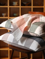 Japanese Pure Cotton Pillow Towel Summer Total Cotton High-end Pair of Nordic Wind Pillow Towel Cover Non-slip Without Shedding Pillow Towel