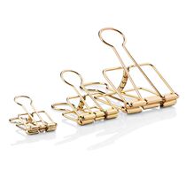 Lai Zhensi stainless steel hollow food bag sealing clip long tail clip snack bag file file data storage clip