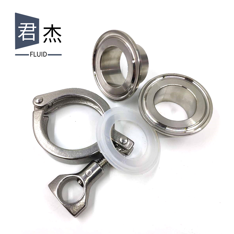 304 stainless steel quick-fit clamp suit Hoop Quick Collet Pipe Clamp Precision Casting Whole Lengthened Quick Fit Joint