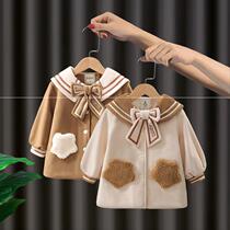 Barabas official flagship pulls Korean girls hair coat 2021 new gas childrens coat thickens