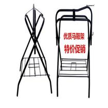 Saddle rack folding saddle swing rack saddle fork floor saddle rack wheel rotating saddle rack horse equipment equestrian manufacturer