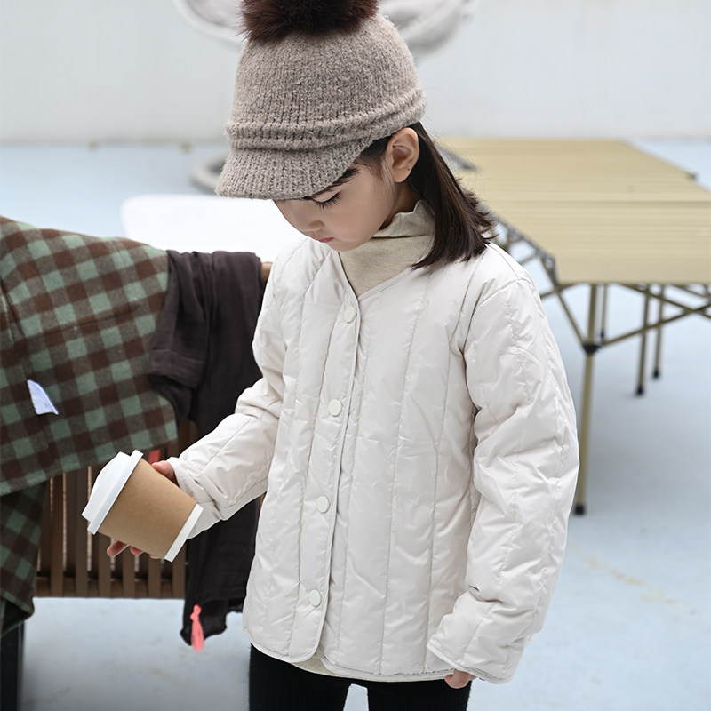 Children's Down Down Kids Dress Boy and Girl Down Cotton Cotton Fall Cotton Duckwool