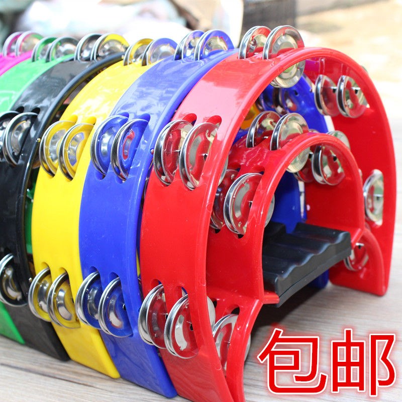 Bar Entertainment KTV rocking bell Kindergarten teacher with hand bell children Handmade musical instrument sandhammer flower bells drum circle