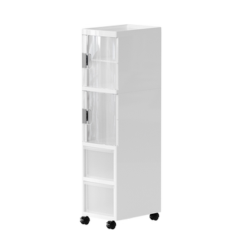 The bathroom slit storage cabinet multi-layer storage cabinet plastic drawer storage bathroom cabinet storage rack