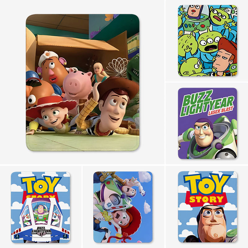 Buzz Lightyear Mouse Pad, Small Computer Mat, High-Quality Stitched Edges, Thickened, Toy Story Anime, for Men