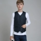 Cotton vest nam mùa thu đông thanh niên Slim triều ấm trung niên cotton vest nam mùa đông cotton vest vai đơn giản