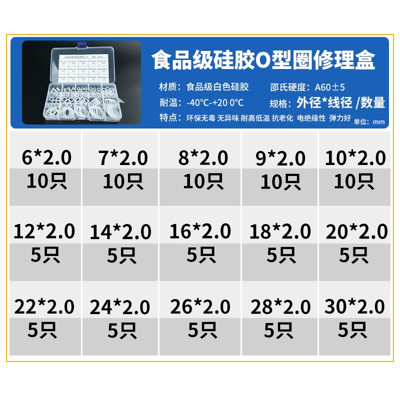 Chữ ô sửa chữa hộp Bộ hộp chịu dầu nitrile độ cứng cao 90 độ phụ kiện máy xúc tuyến cói Vòng moay ơ xe tải 