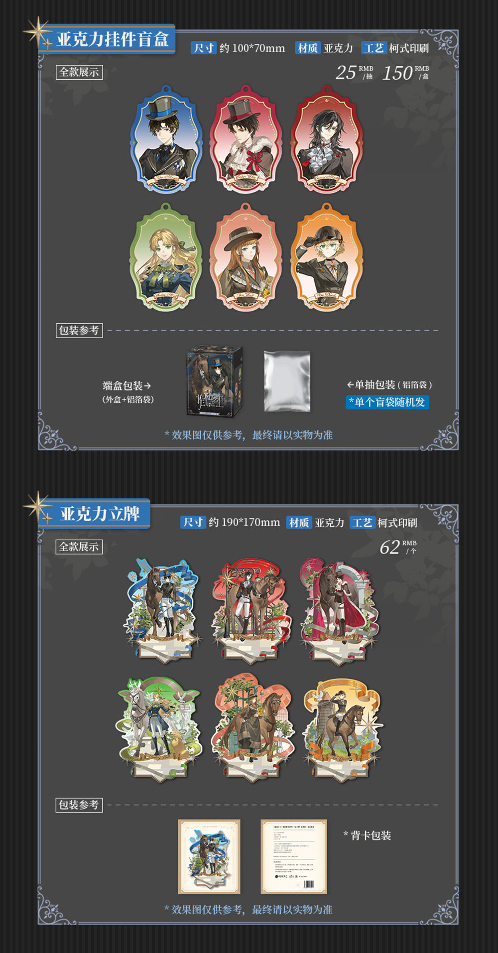 Lord of the Mysteries Official Grand Dress Dance Standees detail photo 2