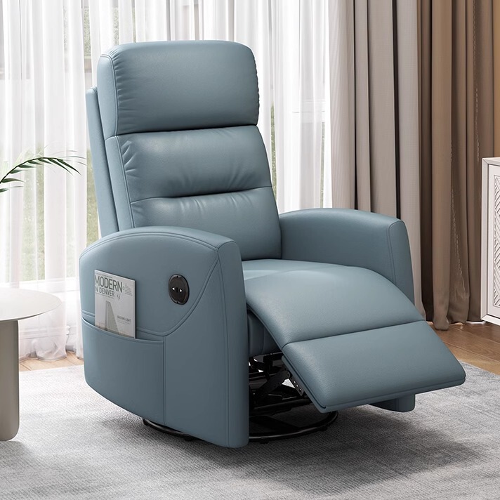 First-Class Space Single Sofa Cabin, Lazy Bedroom and Living Room, Multi-Functional Electric Reclining Chair for the Elderly with Massage and Rocking Function
