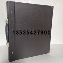 Portable color card loose-leaf folder curtain leather sample album wallpaper accessories general sample display album custom-made