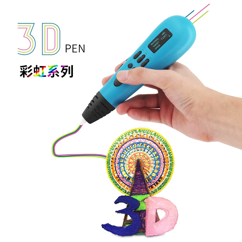 Три Ди Ноью? В original: "Three Di Thinking 3dsway 3D Printing Pen Three -color Children Adult Enter high -performance professional version of the three -dimensional painting, graffiti pens, three d printing pen, not hot"