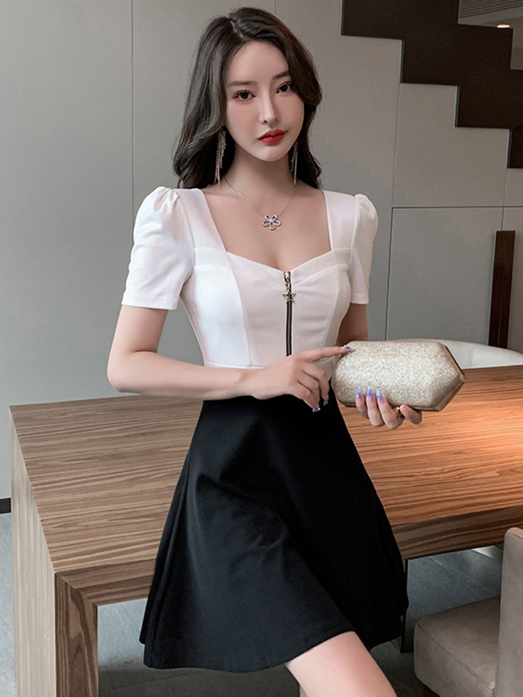 夜场女王穿搭揭秘！显瘦短裙连衣裙夜总店女装太绝了