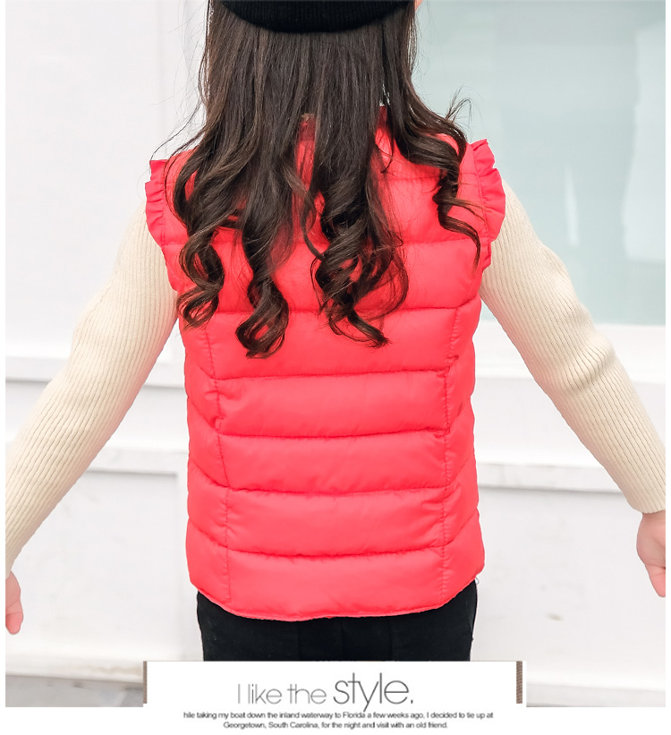 Áo vest trẻ em nữ 4 cô gái xuống áo bông công chúa 8 chiếc áo vest trẻ em 5 mùa thu và mùa đông 3 đứa trẻ lớn 6 cô gái vest 9 tuổi quan ao tre em