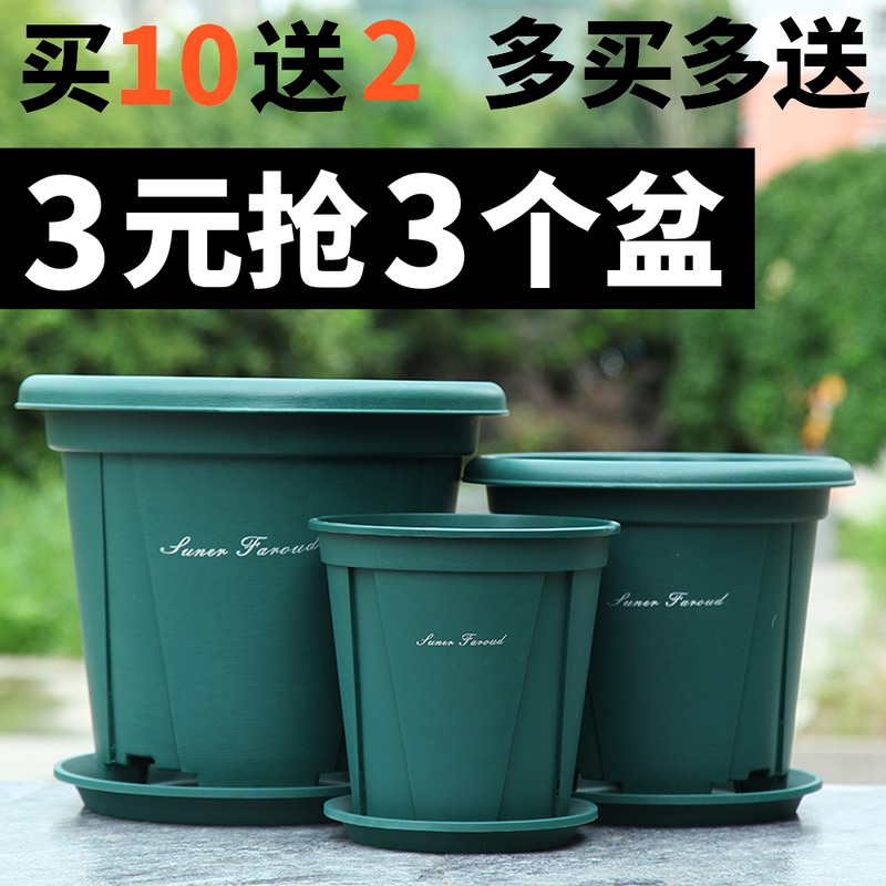 Thicken up Qingshan basin control root iron line Lili Monthseason Gallon basin creative personality plastic flower pot