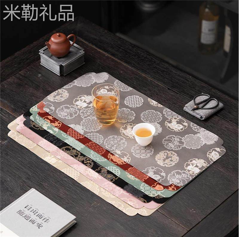 Brocade Rabbit Dry Foam Mat Waterproof Tea Mat Tea Room Tea Art Space Pot Mat Table Mat small tea XI Little Fresh Girl-Taobao