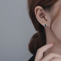 Black Earrings 2022 New Tide South Korea Temperament Net Red Earrings Brief Summer Ear Buttons Small Earrings Earrings