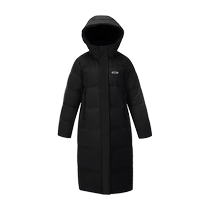 (Exclusive for live broadcast) Yalu long knee-length down jacket for women winter hooded popular fashion sports thickened jacket