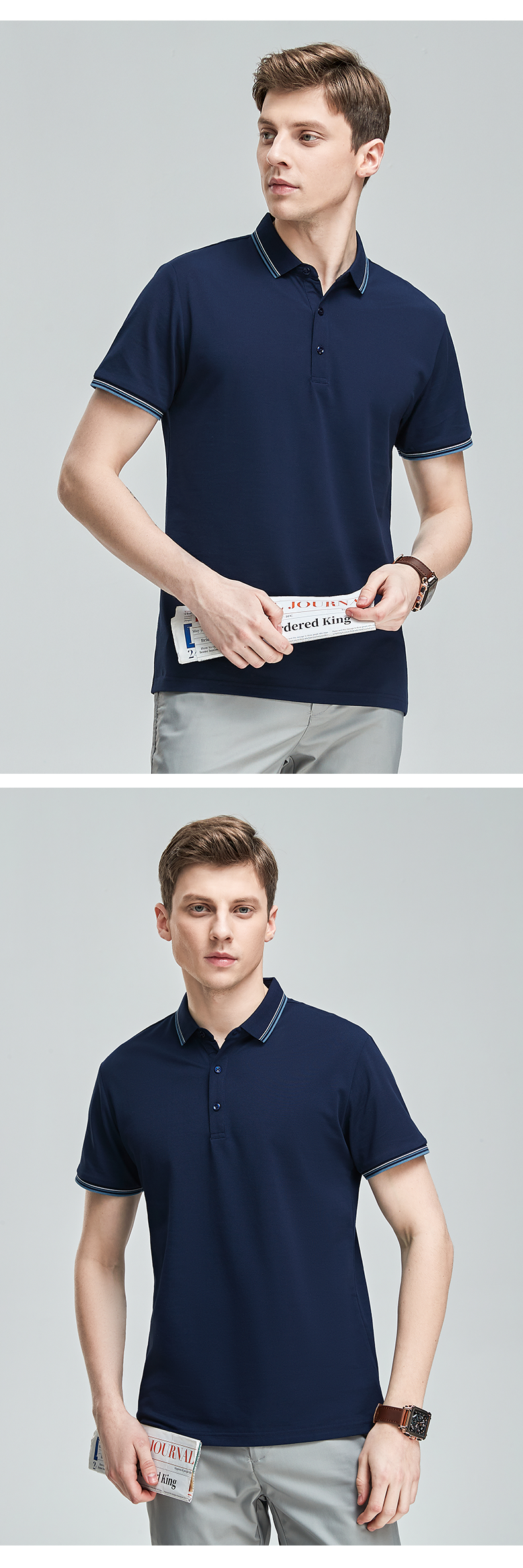 Yaloo 雅鹿 5A抗菌 纯色薄款 男式短袖Polo衫 天猫优惠券折后￥59包邮（￥119-60）多色可选