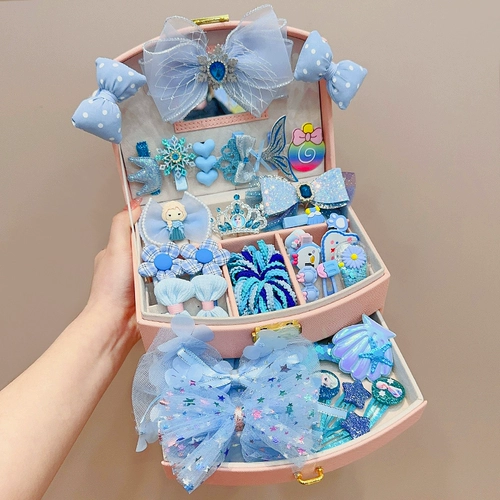 Детский аксессуар для волос, ювелирное украшение, подарочная коробка, заколка для волос для принцессы, детская резинка, кольцо, коробочка для хранения, подарок на день рождения