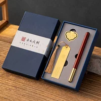 3-часовой набор Gengdu [Ketan Pen + Bookmark + Book Buckle] Подарочная коробка бесплатно пользовательская гравировка