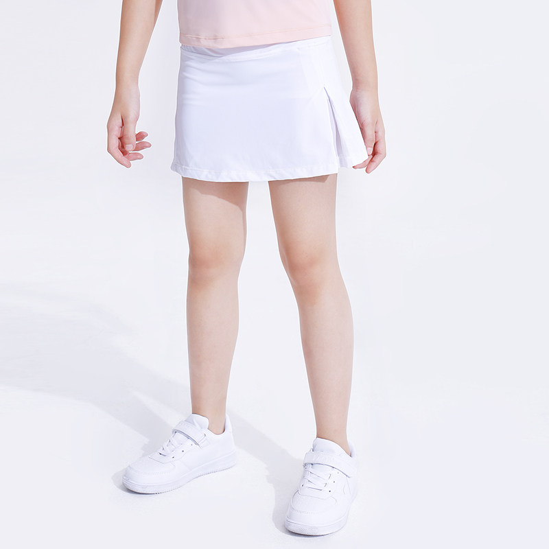 Girls' sports skirt pleated skirt quick-drying mesh splicing skirt children's baby girl tennis skirt summer 2021 new
