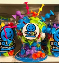 Thinktank baby early education educational suction cup size silicone building block toy assembly chewing and sucking fun 1-3 years old